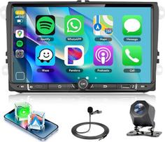 4+64G „CarPlay“ ekranas, skirtas „VW Golf“, „Polo“, „Škoda“ ir „Passat“ automobiliams, su USB-A ir USB-C jungtimis, 9 colių „VW“ automobilių radijas (2 DIN), „Bluetooth“, su „Android Auto“, GPS, „Wi-Fi“, 32 ekvalaizerio nustatymais, FM, RDS, SWC ir atbuli