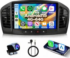 4G + 64G automobilių radijas, skirtas „Opel Insignia“ (2008–2012 m.) ir „Buick Regal“ (2009–2013 m.) modeliams, su „CarPlay“ ir „Android Auto“, „Hodozzy“ 9 colių jutiklinio ekrano automobilių radijas, 2 DIN, „Android“, su navigacija, „Bluetooth“, „Wi-Fi“,