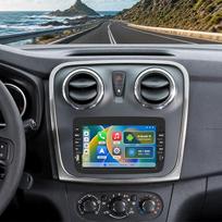 4G + 64G GOHHDL automobilių radijas su ekranu, skirtas „Dacia Duster“, „Sandero“, „Dokker“, „Logan“ ir „Lodgy“ automobiliams su „CarPlay“ ir „Android Auto“, 7 colių jutiklinis ekranas su GPS, „Wi-Fi“, „Bluetooth“, FM/RDS, atbulinės eigos kamera ir mikrofo
