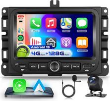 4G 128G „VECHTEL“ 7 colių automobilių radijas, skirtas „Jeep Renegade“ (2016–2021 m.) / „Jeep Compass“ (2017–2020 m.) automobiliams, su „CarPlay“, „Android Auto“, ekvalaizeriu, „Wi-Fi“, GPS, „Bluetooth“, RDS/FM radiju ir AHD galinio vaizdo kamera