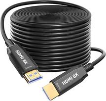60 m HDMI kabelis, 8K HDMI kabelis, HDMI 8K 2.1 kabelis, 8K @ 60 Hz, 4K @ 130 Hz, eARC, HDR10, 4:4:4 | 21:9, HDCP 2.2/2.3, 3D, VRR, Ethernet funkcija, suderinamas su naujausiais žaidimų konsolėmis, „Roku TV“ ir HDTV