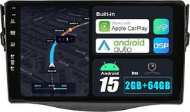 9 colių automobilių radijas, skirtas „Toyota RAV4“ (2007–2012 m.) su GPS navigacija – belaidis „CarPlay“ ir „Android Auto“ palaikymas – galinio vaizdo kamera – „Android 15“, 2 DIN – DSP, DAB, vairo valdymas, 4G, „Bluetooth“ 5.0, dviejų dažnių