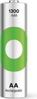 AA tipo baterija GP NiMH 1300 mAh „Recyko“ 1,2 V, 4 vnt. pakuotė