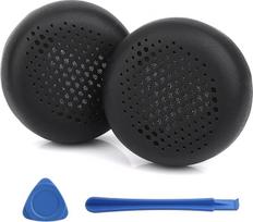 Atsarginės ausinių pagalvėlės, skirtos AKG Y500 ant ausų uždedamoms sulankstomoms belaidėms „Bluetooth“ ausinėms, ausinių pagalvėlės su minkšta „Memory Foam“ puta ir baltymine oda, ausinių pagalvėlių pakaitalas su didelio tankio triukšmo izoliacija (juodo