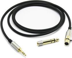 Atsarginis garso kokybės gerinimo kabelis, suderinamas su AKG K240, K240S, K240MK II, Q701, K702, K141, K171, K181, K271s, K271 MKII, M220 ir „Pioneer HDJ-2000“ ausinėmis. 1.2 metrai