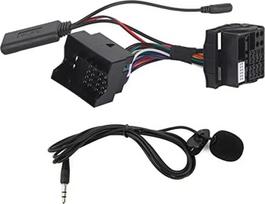 Automobilinis mikrofonas su „AUX“ „Bluetooth“ adapteriu, skirtas RNS 310, 510, RCD 300, 310, 510; atsarginis mikrofonas, adapteris ir papildomas garso kabelis, 150 cm ilgio