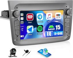 Automobilinis radijas „Android 15“ skirtas „Alfa Romeo Mito“ (2008–2016 m.): 7 colių ekranas, 4 + 64GB, „CarPlay“ ir „Android Auto“