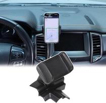 Automobilinis telefono laikiklis, suderinamas su „Ford Ranger“ (2015–2021 m.), montuojamas ant centrinės konsolės oro ventiliacijos angos, pagamintas iš ABS, pasukamas 360° (A modelis)