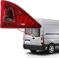 Automobilio trečiasis stogo tvirtinimo laikiklis su stabdžių žibintu ir kamera; stabdžių žibinto ir galinio vaizdo kamera, skirta „Opel“ / „Vauxhall“ „Movano“ (nuo 2010 m.), „Renault Master“ (nuo 2010 m.) ir „Nissan NV400“ (nuo 2010 m.)