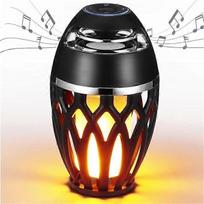 BRAVECOW nešiojamas mini „Bluetooth“ garsiakalbis, liepsnos šviesa, atsparus vandeniui, skirtas naudoti lauke ir namuose, belaidis stereo garsas, ilga baterijos veikimo trukmė, gimtadienio dovana vyrams