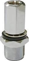 CB antenos tvirtinimo prie SO-239 adapteris, pritaikytas 1/2" arba 5/8" skylėms, pagamintas iš storai chromuoto žalvario, skirtas CB radijo mėgėjų antenai