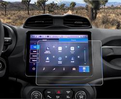 CDEFG Suderinama su „Jeep Renegade“ 2024–2025 m. modeliais (atnaujinta versija) Navigacijos apsauginė plėvelė 4H, atspari įbrėžimams, 10,1 colio „Uconnect“ GPS ekrano apsauginė plėvelė „Navi Film“ „Renegade“ 2025 m. priedai, 2 vnt. pakuotė
