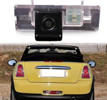 HD spalvota naktinio matymo galinio vaizdo kamera, skirta BMW „Mini Cooper“ universalui, sedanui R55, R56 / kabrioletui R52 / kabrioletui R57 / kupė R58 / rodsteriui R59 / „S Hardtop“ R56 / „Mini One Ray G“ 55 kW