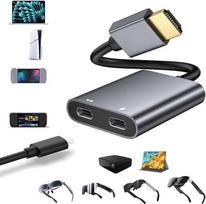HDMI į USB-C adapteris, skirtas „XREAL One“, „Air 2 Pro/Pro/RayNeo Air 2s/XR“; PD 100 W, 4K@60 Hz AR akinių adapteris, skirtas „Steam Deck“, „ROG Ally“ ir „Switch 2“