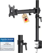 HFTEK® HF27DB monitoriaus stovo laikiklis su pasukimo ir pakreipimo funkcijomis, skirtas 13–27 colių monitoriams su VESA 75/100