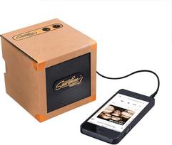 Išmaniojo telefono garsiakalbių dėžutė, suderinama su AUX, su laidais, skirta „iPhone“, „Android“ ir kt., varinė