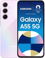 Išmanusis telefonas „Samsung Galaxy A55 5G“ SM-A556B, 128GB, „Lavander“ spalvos (atnaujintas)