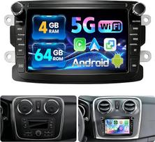 JAWSEU 4+64G – naujausias „Android“ automobilių radijas, skirtas „Renault“, „Dacia“, „Dokker“, „Duster“, „Sandero“, „Lodgy“ ir „Captur“ modeliams, su navigacija, 9 colių ekranu, „CarPlay“, „Bluetooth“, „Android“, RDS, FM, WLAN, AHD, atbulinės eigos kamera