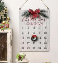 Kalėdinis kalendorius „Country Style Countdown“ (baltas)