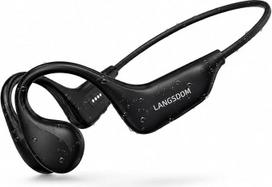 Kaulų laidumo ausinės, atsparios vandeniui, „Bluetooth 5.4“, IP68, 16 ausinių su 16GB vidine atmintimi ir HD mikrofonu, 12 valandų veikimo trukmė, USB-C jungtimi, skirtos plaukimui