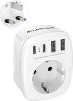 LENCENT adapteris: Anglijos ir Vokietijos kištukai – kelioninis adapteris iš ES į JK