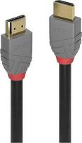 LINDY 36952 – „HDMI“ kabelis 2.1 „Anthra Line“, didelės spartos, 1 metras, su „Ethernet“, 10K @ 120 Hz, HDMI 2.1, 3D, 1080p, HDCP 2.3, 120 Hz, 144 Hz, HDR, ARC, CEC, ATC, ATC patikrintas, OLED televizoriui, monitoriui, „Xbox“, „Blu-Ray“, garso kolonėlei