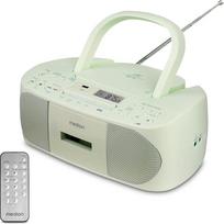 MEDION E65010 Stereo radijas, CD grotuvas, kasetė, USB jungtis, AUX garso įvestis, MP3 atkūrimas, FM PLL radijas, 40 radijo stočių atmintis, maitinimas baterijomis, nuotolinio valdymo pultas, žalia spalva