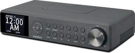 MEDION P66750 Virtuvinis radijas, montuojamas po spintele (DAB+ virtuvinis radijas, PLL FM radijas, reguliuojamo ryškumo TFT spalvotas ekranas, maisto gaminimo laikmatis, „Bluetooth“, LED juostelė, komplekte – montavimo reikmenys) Pilkos spalvos