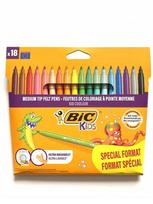Bic Kids flomasteriai, 18 spalvų, plaunami