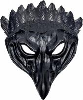 OIDEA „Ravens“ maro gydytojo kaukė, Helovino varno puskaukė, paukščio kaukė, juoda