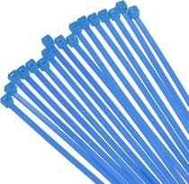 QUARKZMAN 250 vnt. 350 mm ilgio plastikinių kabelių raištelių rinkinys, mėlynos spalvos, 14 kg tempimo stipris, daugkartinio naudojimo kabelių raištelių rinkinys, savaime užsifiksuojantys tvirtinimo raišteliai, skirti kabelių tvarkymui namuose ir biure