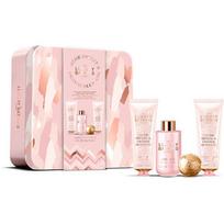 Creme Brulée Body & Hand Care Gift Set ( Creme Brulée & Pomerančový květ ) - Dárková sada v plechové dóze ( 4 ks )