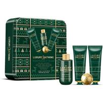 Shower Body Care Set ( Pistácie & Karamel ) - Dárková sada péče o tělo v plechové dóze ( 4 ks )