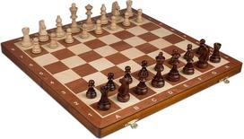 Šachmatų rinkinys – „Tournament Staunton Complete No. 6“ stalo žaidimas – rankų darbo europietiškas rinkinys, 21" x 21"