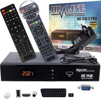 Skaitmeninis palydovinis imtuvas „HD-Line 310S PRO“ – DVB-S2, HDMI, skirtas HD palydovinei televizijai, juodos spalvos