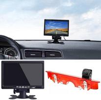 Su 7 colių LCD ekranu, automobilio trečiojo stogo tvirtinimo stabdžių žibinto kamera, stabdžių žibinto ir galinio vaizdo kamera, skirta „Renault Kangoo II“ (2007–2021 m.) / „Mercedes-Benz Citan Tourer W415 Micro Camper“ (2012–2021 m.)
