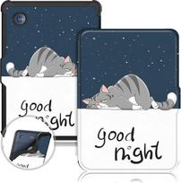 TPU dėklas, skirtas „Kobo Clara Colour“ / „BW“ / „Kobo Clara 2e“ / „Tolino Shine 4“ elektroniniams skaitytuvams (6 colių), su automatinio miego ir pažadinimo funkcijomis, „Lazy Cat“