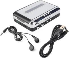 USB kasetės grotuvas – USB kasetės, MP3 ir CD perjungiklis-konverteris, įrašymo įrenginys arba muzikos grotuvas su ausinėmis