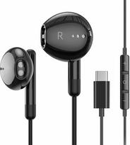 USB-C ausinės, skirtos „iPhone Duo 18“, „17“, „16“, „15“, „Pro Max“, „Plus“ ir „iPad Pro“ – į ausį įdedamos