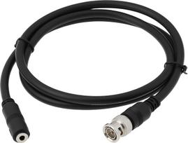 VGOL 3,5 mm „moteriškas“ į BNC „vyrišką“ adapteris, garso prailginimo kabelis RG59U, skirtas radijo antenai, 1 m