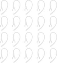 VGOL, 20 vnt. rinkinys: „Bluetooth“ ausinių ausų kabliukai, atsarginiai spaustukai, ausų laikikliai, suderinami su „Plantronics Voyager Edge“, suderinami su „Samsung“ WEP, 5,6 mm – 6,2 mm ausinėmis, skaidrūs