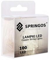 Lempučių girlianda Springos CL0019, 9.9 m, šaltai balta sp., 100 LED
