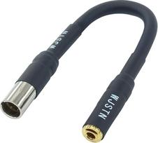 WJSTN 3 kontaktų „Mini XLR“ kištukas į 3,5 mm TRS stereofoninį subalansuotą adapterio kabelį su lizdu