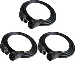 ZRUIZYAN 3 x 1 m DC 2,1 mm x 5,5 mm vaizdo stebėjimo kameros prailginimo kabelis