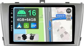 [4GB + 64GB] „Android 12“ automobilių radijas, skirtas „Toyota Avensis“ (2009–2015 m.) – [integruotas „CarPlay“ / „Android Auto“ / DSP / GPS] – 9 colių IPS 2,5D kamera + mikrofonas – DAB / vairo valdymas / „Mirror Link“ / „Bluetooth 5.0“ / 360