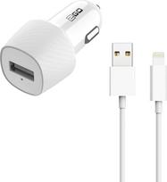 „2GO“ automobilių įkroviklių rinkinys, 2 vnt., USB į „Lightning“