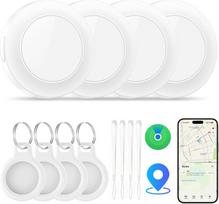 „Air Tag“ raktų ieškiklis, 4 vnt. rinkinys, „Air Tracker“ žymė, suderinama su „Apple“ programėle „Where Is“ (tik „iOS“), raktų, bagažo, lagaminų, piniginės ieškiklis, atsparus vandeniui pagal IP67 standartą