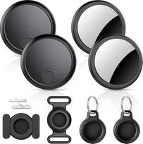 „Air Tracker Smart Tag“ 4 vnt. rinkinys, raktų ieškiklis, suderinamas su „Apple“ programėle „Where is?“ (tik „iOS“), „Bluetooth“ raktų ieškiklis bagažui, krepšiams ir piniginei, atsparus vandeniui pagal IP68 standartą, keičiama baterija