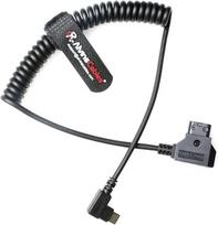 „Alvin's Cables“ D-Tap į stačiakampį USB-C maitinimo kabelis, skirtas „DJI Focus Pro“ varikliui; itin minkštas D-Tap į Type-C patobulintas maitinimo kabelis, skirtas „Tilta Nucleus Nano II“ belaidžio objektyvo valdymo varikliui