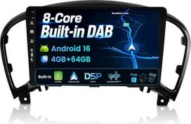 „Android 12“ IPS automobilių radijas, tinkamas „Nissan Juke“ J15 / YF15 ir „Infiniti ESQ“ (2010–2019 m.) modeliams - [Įmontuotas DAB/DSP/CarPlay/„Android Auto“] – 4G + 64G – LED kamera + mikrofonas – 9 colių, 2 DIN – greitas įkėlimas 360